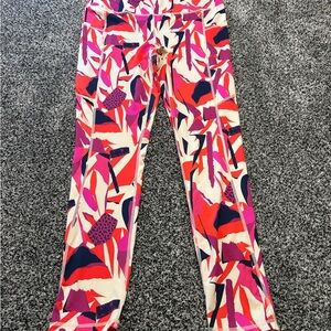 J Dow fitness Colorful Abstract Print Leggings woman’s size large